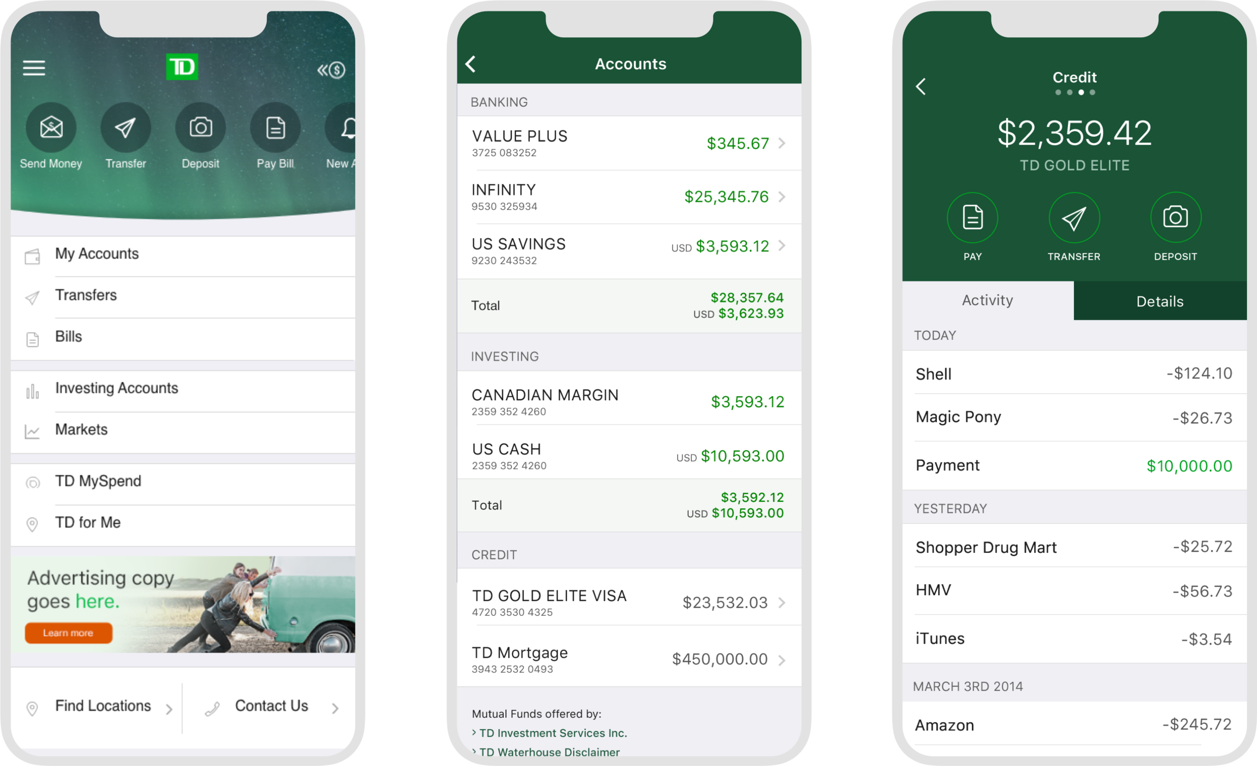 TD Canada Mobile App - Image 1